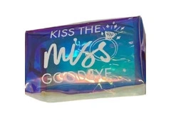 New "Kiss The Miss Goodbye" Iridescent Cosmetic Bag