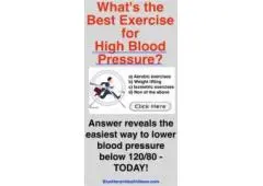 What are the 3 best exercises for high blood pressure?